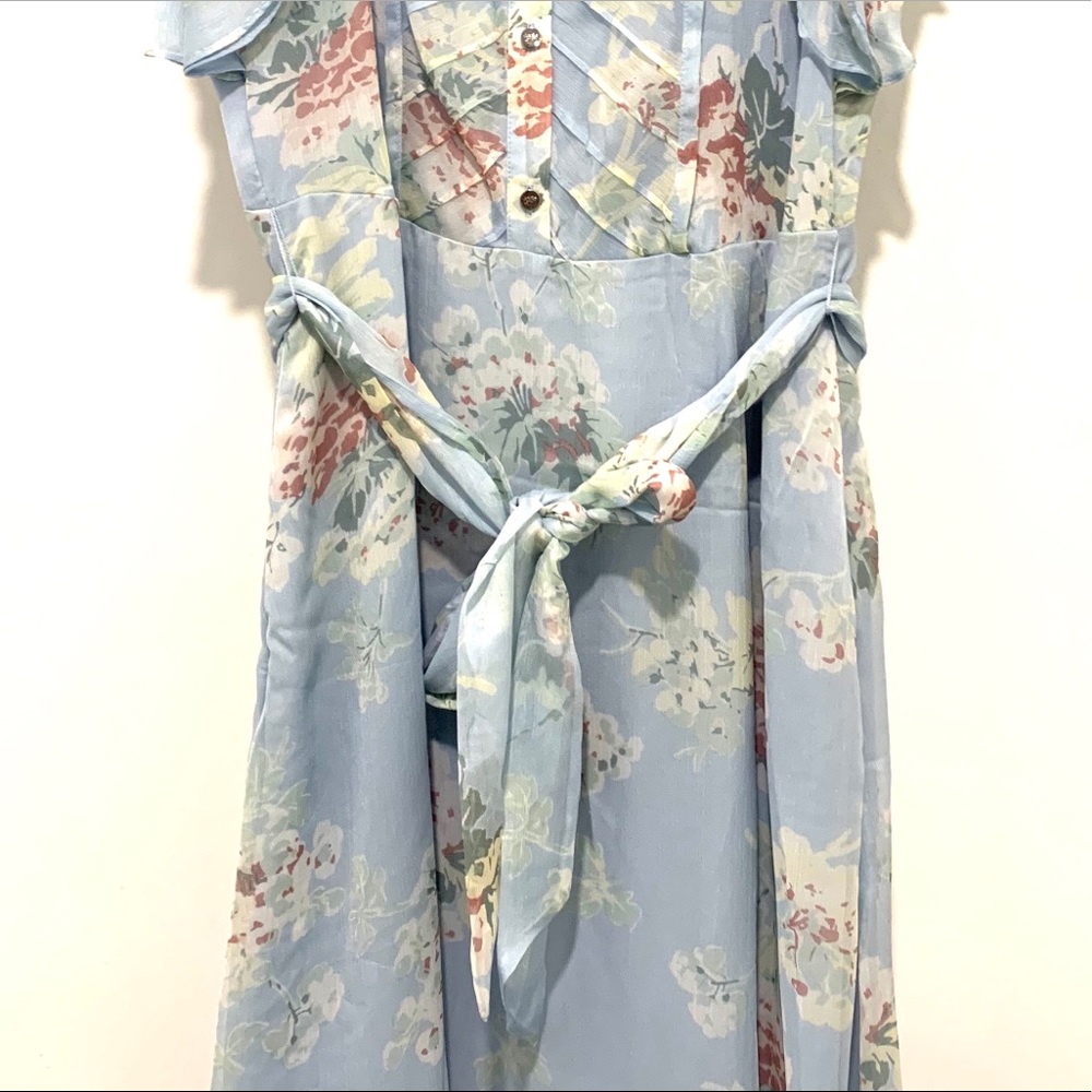 Lauren Ralph Lauren Blue Floral Midi Dress - Picture 12 of 15